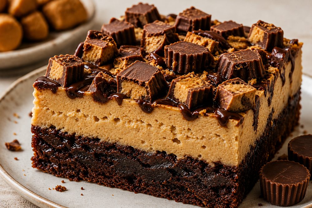 Reese's Peanut Butter Cheesecake Brownie